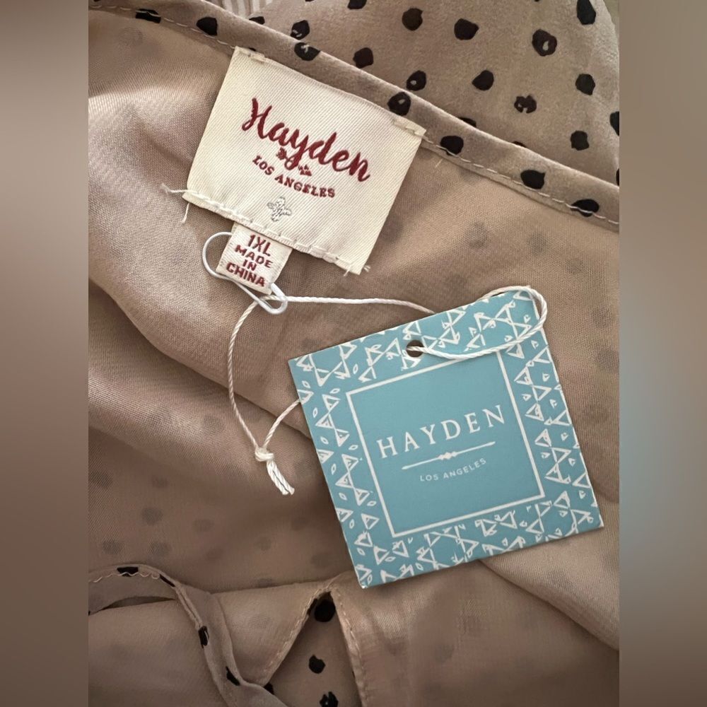 Hayden Polka Dot Maxi Dress Plus Size - Picture 3 of 4